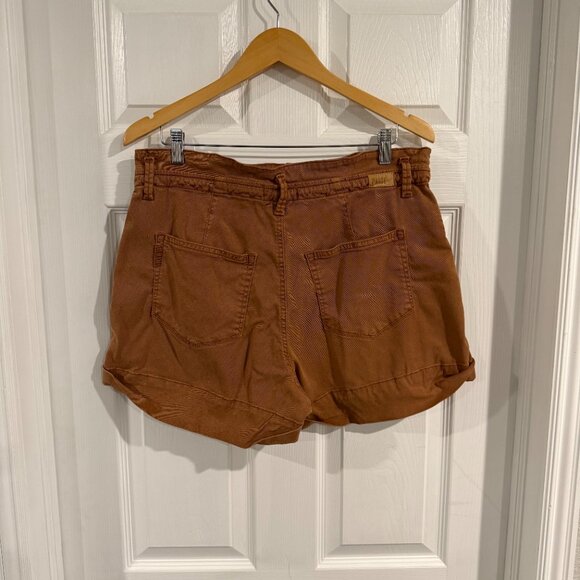 Paige Burt Orange Shorts Size 32 EUC w/ Drawstring and Button Zip Closure - Picture 2 of 8